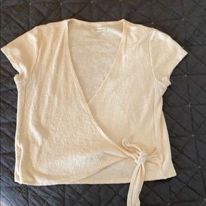Madewell Texture and Thread Wrap Top